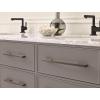 Amerock | Cabinet Pull | Polished Chrome | 6-5/16 inch (160 mm) Center to Center | Separa | 1 Pack | Drawer Pull | Drawer Handle | Cabinet Hardware(Black Brushed Nickel)