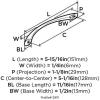 Amerock | Cabinet Pull | Satin Nickel | 5-1/16 inch (128 mm) Center to Center | Everyday Heritage | 1 Pack | Drawer Pull | Drawer Handle | Cabinet Hardware(1 Count (Pack of 1))