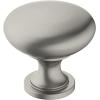 Amerock, Cabinet Knob, Polished Chrome, 1-1/4 inch (32 mm) Diameter, Era, 1 Pack, Drawer Knob, Cabinet Hardware(Satin Nickel)