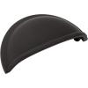 Amerock Cup Pulls 3 in (76 mm) Center-to-Center Golden Champagne Cabinet Cup Pull – 10 Pack(Matte Black)