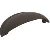 Amerock Cup Pulls 3 in (76 mm) Center-to-Center Golden Champagne Cabinet Cup Pull – 10 Pack(Matte Black)