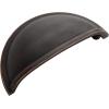 Amerock Cup Pulls 3 in (76 mm) Center-to-Center Golden Champagne Cabinet Cup Pull – 10 Pack(Oil Rubbed Bronze)
