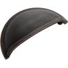 Amerock Cup Pulls 3 in (76 mm) Center-to-Center Golden Champagne Cabinet Cup Pull – 10 Pack(Oil Rubbed Bronze)