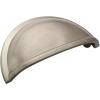 Amerock Cup Pulls 3 in (76 mm) Center-to-Center Golden Champagne Cabinet Cup Pull – 10 Pack(Satin Nickel)