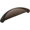 Amerock | Cabinet Cup Pull | Antique Rust | 2-1/2 inch (64 mm) Center to Center | Cup Pulls | 1 Pack | Drawer Pull | Drawer Handle | Cabinet Hardware(Antique Rust)