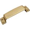 Amerock | Cabinet Cup Pull | Dark Oiled Bronze | 3-1/2 inch (89 mm) Center to Center | Highland Ridge | 1 Pack | Drawer Pull | Drawer Handle | Cabinet Hardware(Champagne Bronze)