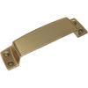 Amerock | Cabinet Cup Pull | Dark Oiled Bronze | 3-1/2 inch (89 mm) Center to Center | Highland Ridge | 1 Pack | Drawer Pull | Drawer Handle | Cabinet Hardware(Golden Champagne)