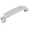 Amerock | Cabinet Cup Pull | Dark Oiled Bronze | 3-1/2 inch (89 mm) Center to Center | Highland Ridge | 1 Pack | Drawer Pull | Drawer Handle | Cabinet Hardware(Polished Chrome)