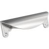 Amerock | Cabinet Cup Pull | Matte Black | 3 inch (76 mm) Center to Center | Inspirations | 1 Pack | Drawer Pull | Drawer Handle | Cabinet Hardware(Polished Chrome)