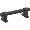 Amerock | Cabinet Pull | Black Brushed Nickel | 3-3/4 inch (96 mm) Center-to-Center | Rockwell | 1 Pack | Drawer Pull | Drawer Handle | Cabinet Hardware(Matte Black)