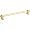 Amerock | Cabinet Pull | Black Brushed Nickel | 3-3/4 inch (96 mm) Center-to-Center | Rockwell | 1 Pack | Drawer Pull | Drawer Handle | Cabinet Hardware(Matte Gold)
