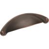 Amerock Cup Pulls 3 in (76 mm) Center-to-Center Golden Champagne Cabinet Cup Pull – 10 Pack(Oil Rubbed Bronze)