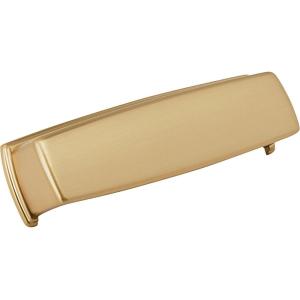 Amerock | Cabinet Cup Pull | Satin Nickel | 3-3/4 inch (96 mm) Center to Center | Kane | 1 Pack | Drawer Pull | Drawer Handle | Cabinet Hardware(Champagne Bronze)