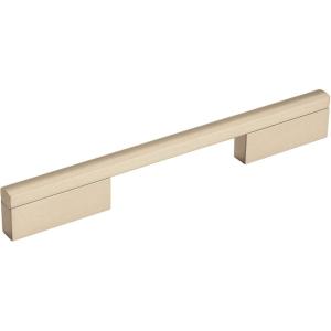 Amerock | Cabinet Pull | Polished Chrome | 6-5/16 inch (160 mm) Center to Center | Separa | 1 Pack | Drawer Pull | Drawer Handle | Cabinet Hardware(Silver Champagne)
