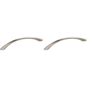 Amerock | Cabinet Pull | Satin Nickel | 5-1/16 inch (128 mm) Center to Center | Everyday Heritage | 1 Pack | Drawer Pull | Drawer Handle | Cabinet Hardware(1 Count (Pack of 2))