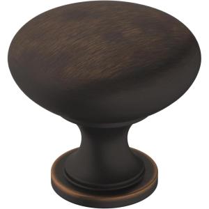 Amerock, Cabinet Knob, Polished Chrome, 1-1/4 inch (32 mm) Diameter, Era, 1 Pack, Drawer Knob, Cabinet Hardware(Oil Rubbed Bronze)