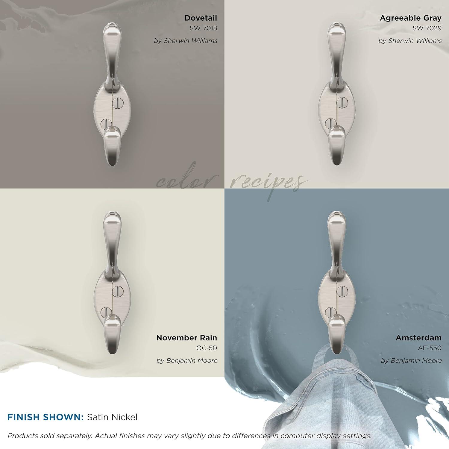image:imageAmerock Wall Mounted Single Hook Finish Satin Nickel
