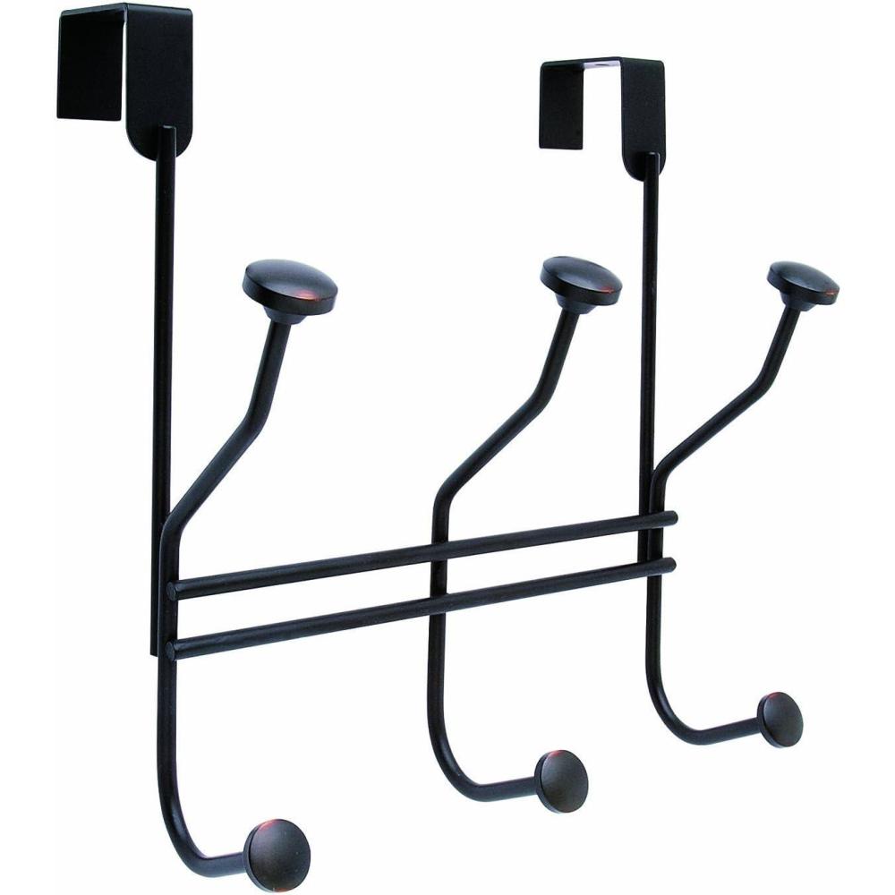 image:imageAmerock OverTheDoor Hook Rack 3 Double Prong Hooks Oil Rubbed Bronze 934 inch 248 mm LengthOil Rubbed Bronze