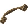 Amerock | Cabinet Pull | Light Antique Brass | 3 inch (76 mm) Center to Center | Everyday Heritage | 1 Pack | Drawer Pull | Drawer Handle | Cabinet Hardware(1 Count (Pack of 1))