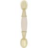 Amerock | Cabinet Pull | White / Polished Brass | 3 inch (76 mm) Center to Center | Everyday Heritage | 1 Pack | Drawer Pull | Drawer Handle | Cabinet Hardware