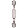 Amerock | Cabinet Pull | White / Polished Chrome | 3 inch (76 mm) Center to Center | Everyday Heritage | 1 Pack | Drawer Pull | Drawer Handle | Cabinet Hardware