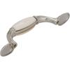 Amerock | Cabinet Pull | White / Polished Chrome | 3 inch (76 mm) Center to Center | Everyday Heritage | 1 Pack | Drawer Pull | Drawer Handle | Cabinet Hardware