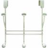 Amerock | Over-The-Door Hook Rack | 3 Double Prong Hooks | Oil Rubbed Bronze | 9-3/4 inch (248 mm) Length(Silver)