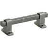 Amerock | Cabinet Pull | Antique Iron | 3-3/4 inch (96 mm) Center-to-Center | Rockwell | 1 Pack | Drawer Pull | Drawer Handle | Cabinet Hardware