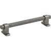 Amerock | Cabinet Pull | Antique Iron | 6-5/16 inch (160 mm) Center-to-Center | Rockwell | 1 Pack | Drawer Pull | Drawer Handle | Cabinet Hardware(1 Count (Pack of 1))