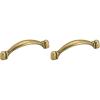 Amerock | Cabinet Pull | Burnished Brass | 3 inch (76 mm) Center to Center | Everyday Heritage | 1 Pack | Drawer Pull | Drawer Handle | Cabinet Hardware(1 Count (Pack of 2))