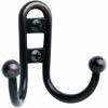 Amerock | Double Prong Robe Hook | Wall Mount | Oil Rubbed Bronze | 1 Pack | Robe Hook | Towel Hook | Entryway Hook | Bathroom Hook(Oil Rubbed Bronze)