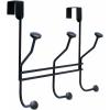 Amerock | Over-The-Door Hook Rack | 3 Double Prong Hooks | Oil Rubbed Bronze | 9-3/4 inch (248 mm) Length(Oil Rubbed Bronze)