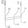 Amerock | Over-The-Door Hook Rack | 3 Double Prong Hooks | Oil Rubbed Bronze | 9-3/4 inch (248 mm) Length(Silver)