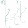 Amerock | Over-The-Door Hook Rack | 3 Double Prong Hooks | Oil Rubbed Bronze | 9-3/4 inch (248 mm) Length(White)