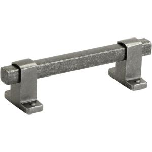 Amerock | Cabinet Pull | Antique Iron | 3-3/4 inch (96 mm) Center-to-Center | Rockwell | 1 Pack | Drawer Pull | Drawer Handle | Cabinet Hardware