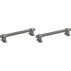 Amerock | Cabinet Pull | Antique Iron | 6-5/16 inch (160 mm) Center-to-Center | Rockwell | 1 Pack | Drawer Pull | Drawer Handle | Cabinet Hardware(1 Count (Pack of 2))