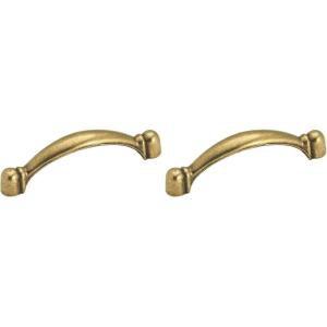 Amerock | Cabinet Pull | Burnished Brass | 3 inch (76 mm) Center to Center | Everyday Heritage | 1 Pack | Drawer Pull | Drawer Handle | Cabinet Hardware(1 Count (Pack of 2))