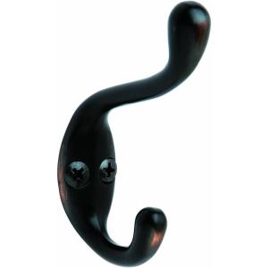 Amerock | Medium Coat Hook | Wall Mount | Oil Rubbed Bronze | 1 Pack | Robe Hook | Towel Hook | Entryway Hook | Bathroom Hook(Oil Rubbed Bronze)