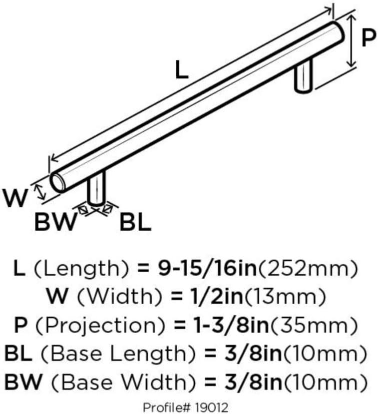 image:imageAmerock Cabinet Pull Gunmetal 7916 inch 192 mm Center to Center Bar Pulls 1 Pack Drawer Pull Drawer Handle Cabinet Hardware