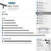 Amerock | Cabinet Pull | Gunmetal | 7-9/16 inch (192 mm) Center to Center | Bar Pulls | 1 Pack | Drawer Pull | Drawer Handle | Cabinet Hardware