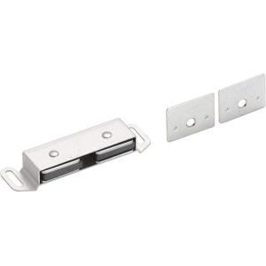 Amerock | Magnetic Cabinet Catch | Aluminum | 3-1/2 inch (89 mm) Length | 1 Pack | Door Catch | Cabinet Door Latch | Magnetic Door Latch