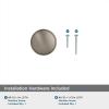 Amerock | Cabinet Knob | Antique Silver | 1-1/4 inch (32 mm) Diameter | Ravino | 1 Pack | Drawer Knob | Cabinet Hardware(Antique Silver)