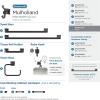 Amerock | Matte Black | Mulholland | Towel Bar | 24 inch (610 mm) | 4 Piece | Bathroom Accessories Set