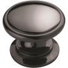 Amerock | Cabinet Knob | Antique Silver | 1-1/4 inch (32 mm) Diameter | Ravino | 1 Pack | Drawer Knob | Cabinet Hardware(Black Nickel)