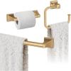 Amerock | Champagne Bronze | Mulholland | Towel Bar | 18 inch (457 mm) | 3 Piece | Bathroom Accessories Set