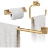 Amerock | Champagne Bronze | Mulholland | Towel Bar | 24 inch (610 mm) | 3 Piece | Bathroom Accessories Set