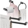 Amerock | Matte Black | Monument | 5 Piece | Bathroom Accessories Set