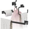 Amerock | Matte Black | Mulholland | Towel Bar | 24 inch (610 mm) | 4 Piece | Bathroom Accessories Set