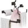 Amerock | Oil Rubbed Bronze | Mulholland | Towel Bar | 18 inch (457 mm) | 4 Piece | Bathroom Accessories Set