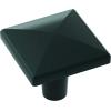 Amerock | Cabinet Knob | Antique Silver | 1-1/8 inch (29 mm) Length | Extensity | 1 Pack | Drawer Knob | Cabinet Hardware(Matte Black)